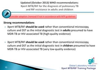 Guidelines on the Use of Xpert MTB/RIF as Primary Diagnostic .